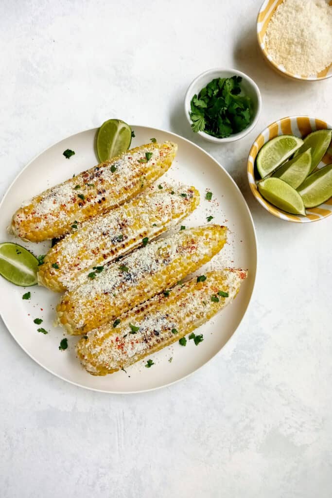 Mexican corn on the cob.