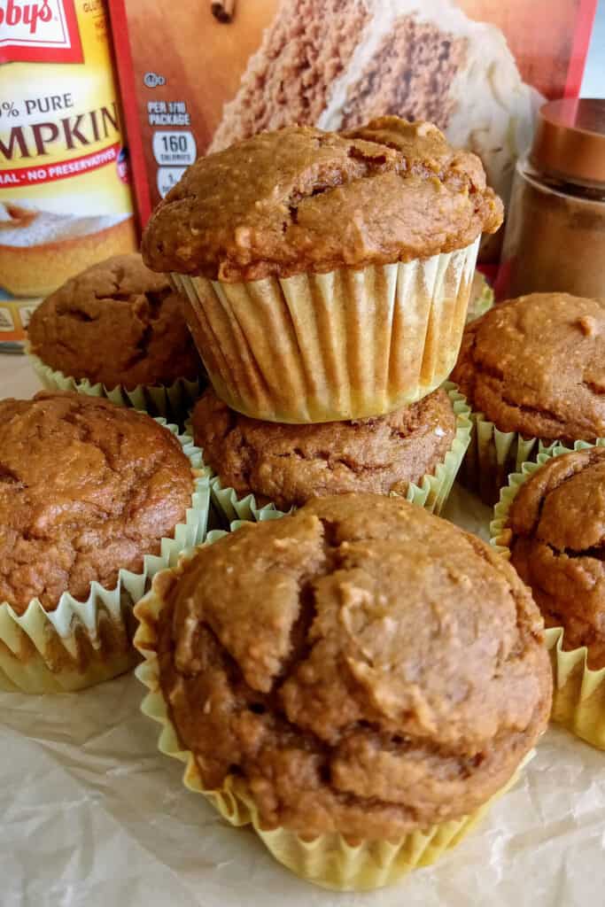 The secret to super moist cupcakes is to add a banana and applesauce. Yum! 