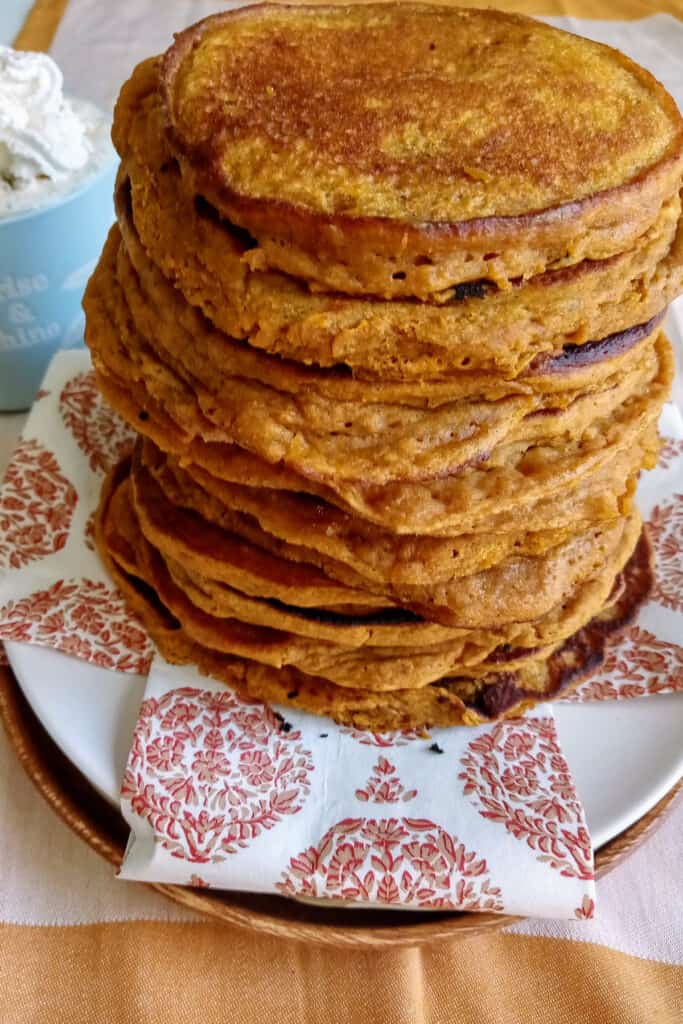 You can make these pancakes vegan-friendly by replacing oil and eggs.