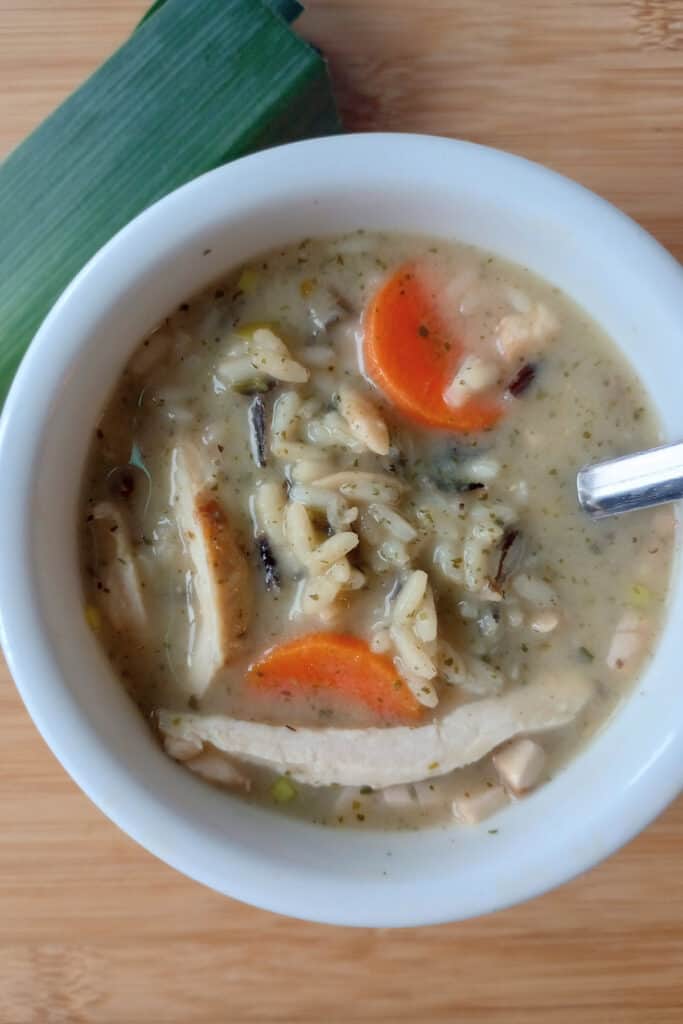Leeks are the secret to this flavorful leftover turkey soup.