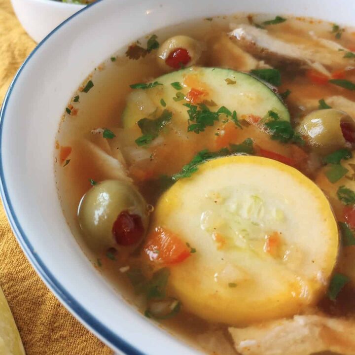 Mexican lime chicken soup