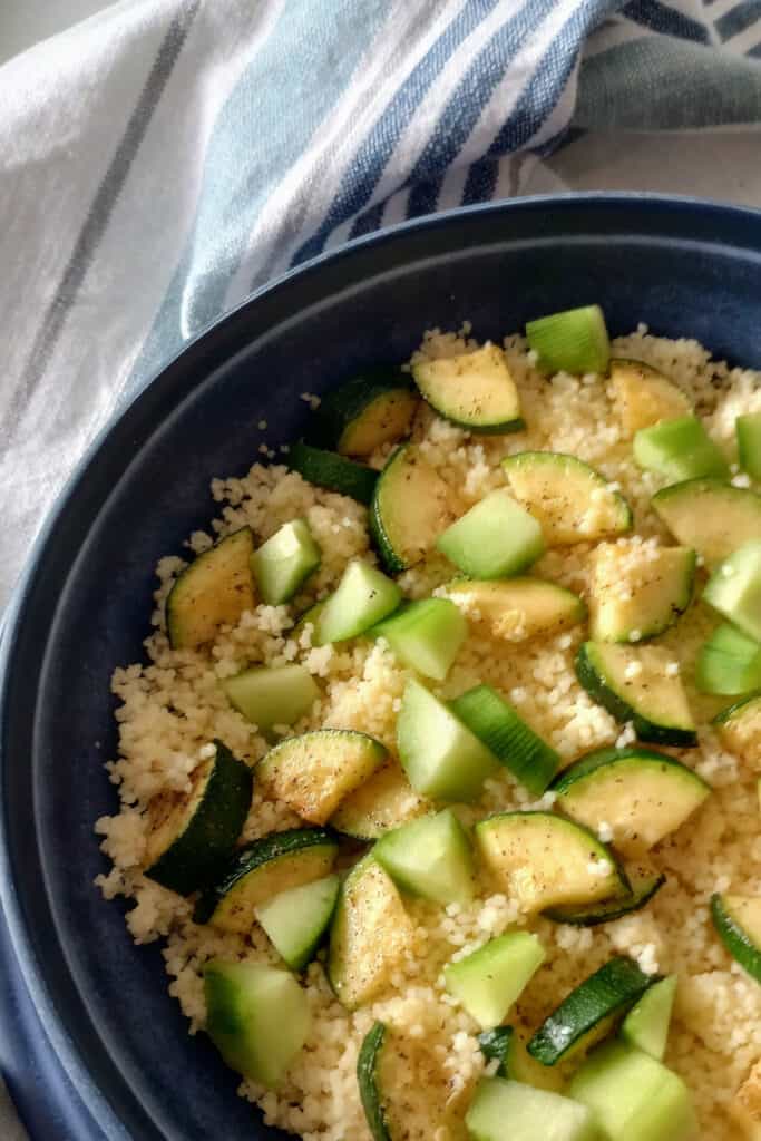 Couscous will be light and fluffy when cooked.