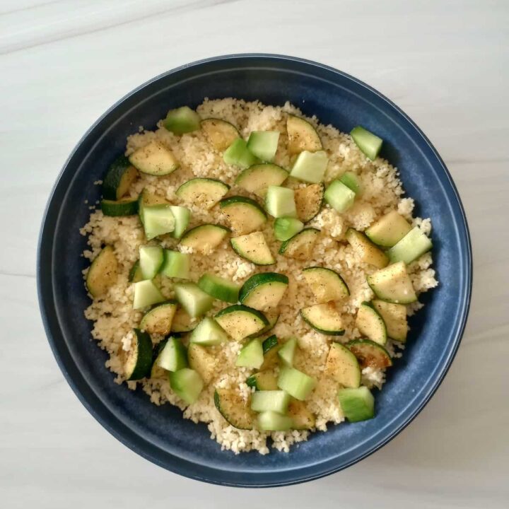 Couscous lemon zucchini salad is the perfect salad for summer.