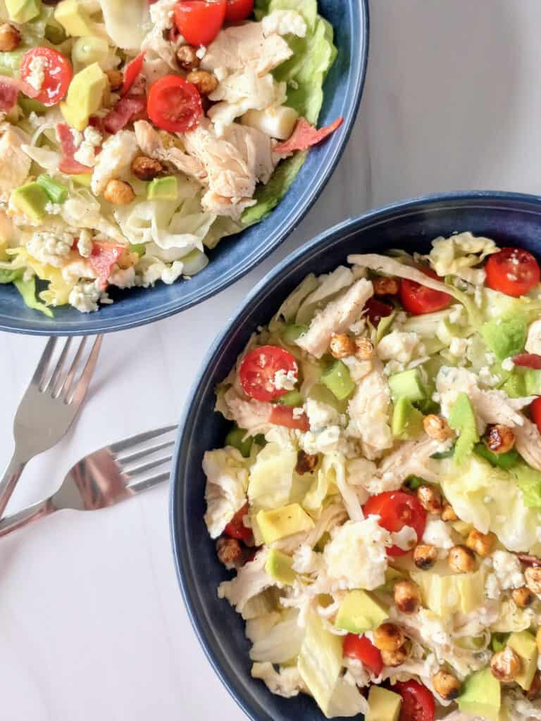 Vegetables from the garden make this salad so tasty.