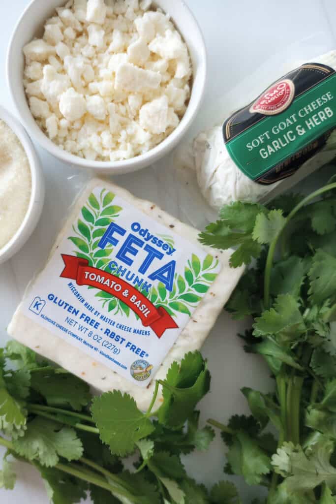 Feta cheese tastes delicious with just about any food item. 