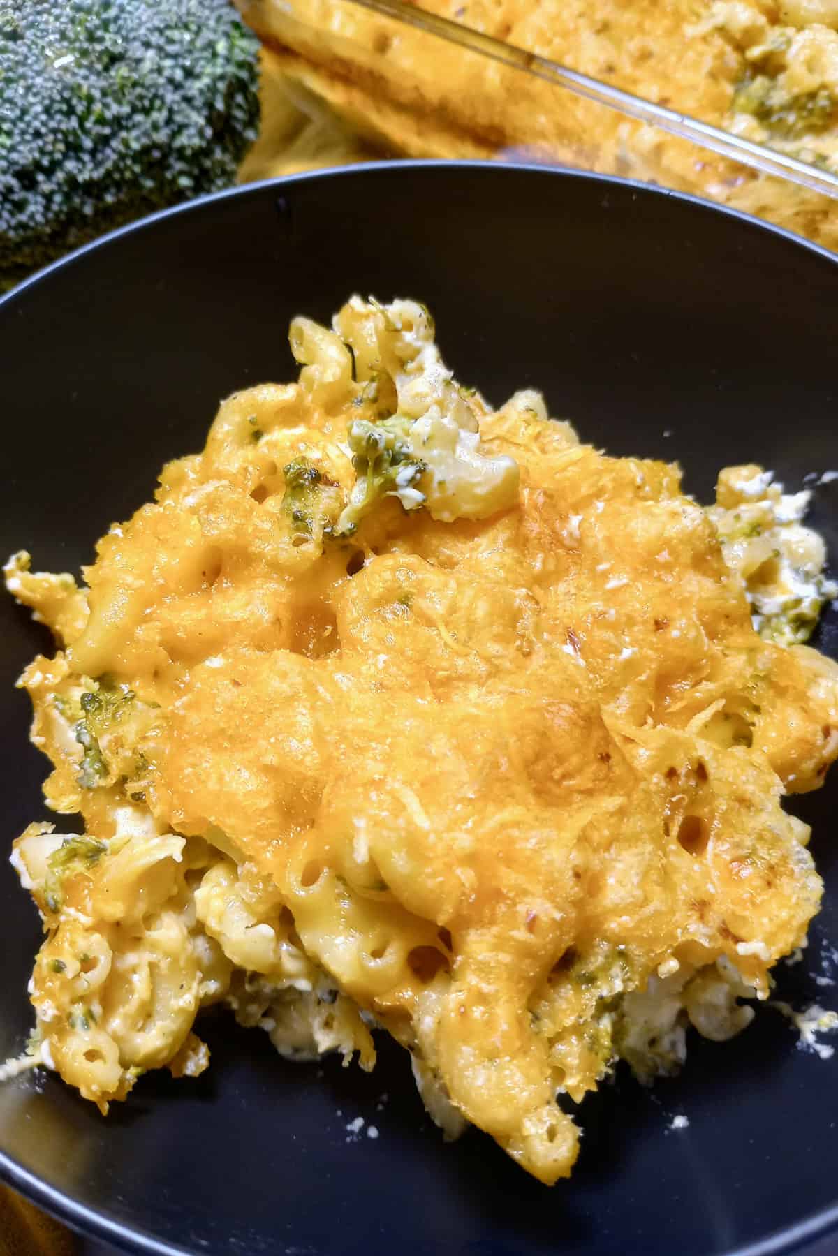 Easy broccoli mac and cheese uses one pan and you don't boil noodles.