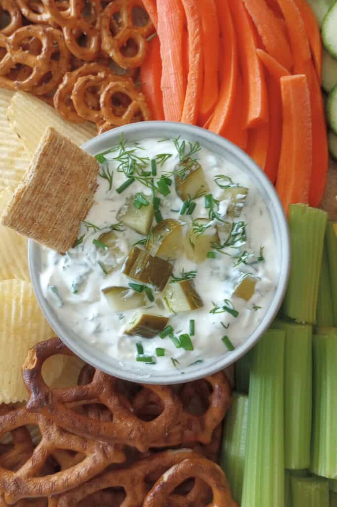 Triscuit crackers glide through this creamy, smooth, dip!