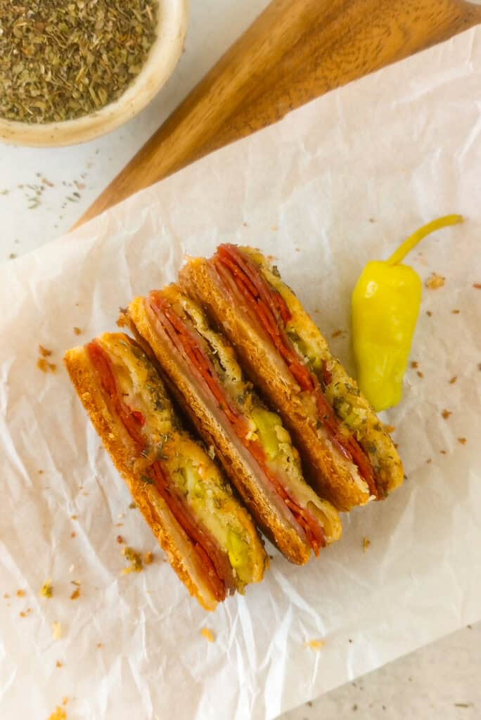 Antipasto Squares with Crescent Rolls - Flavored Apron